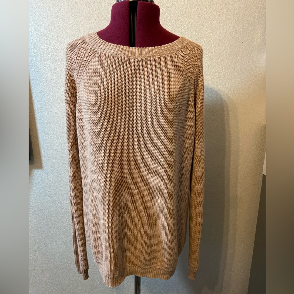 Lulus Oversized Sweater with V Back Size Small